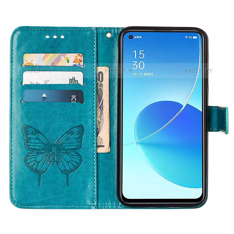 Funda de Cuero Cartera con Soporte Mariposa Carcasa Y01B para Oppo Reno6 Pro 5G