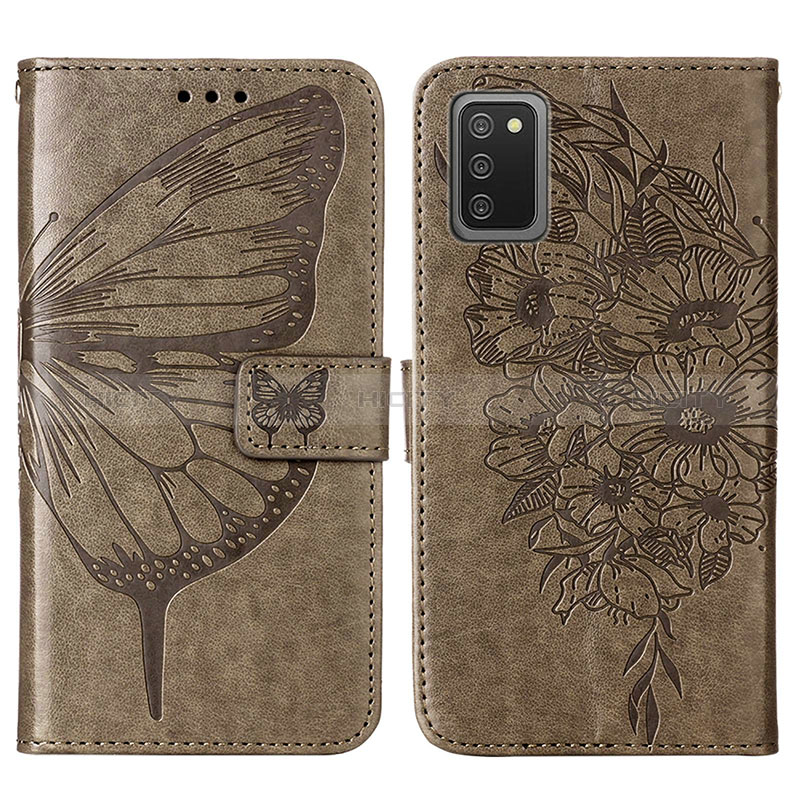 Funda de Cuero Cartera con Soporte Mariposa Carcasa Y01B para Samsung Galaxy A02s