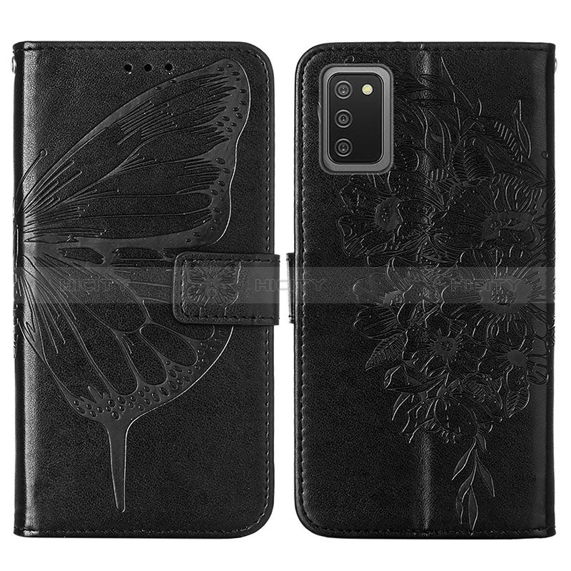 Funda de Cuero Cartera con Soporte Mariposa Carcasa Y01B para Samsung Galaxy A02s