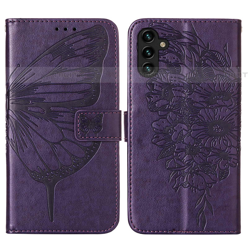 Funda de Cuero Cartera con Soporte Mariposa Carcasa Y01B para Samsung Galaxy A04s