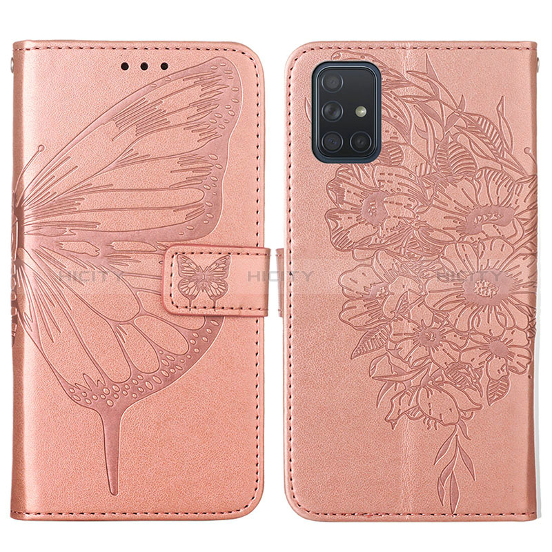 Funda de Cuero Cartera con Soporte Mariposa Carcasa Y01B para Samsung Galaxy A51 5G