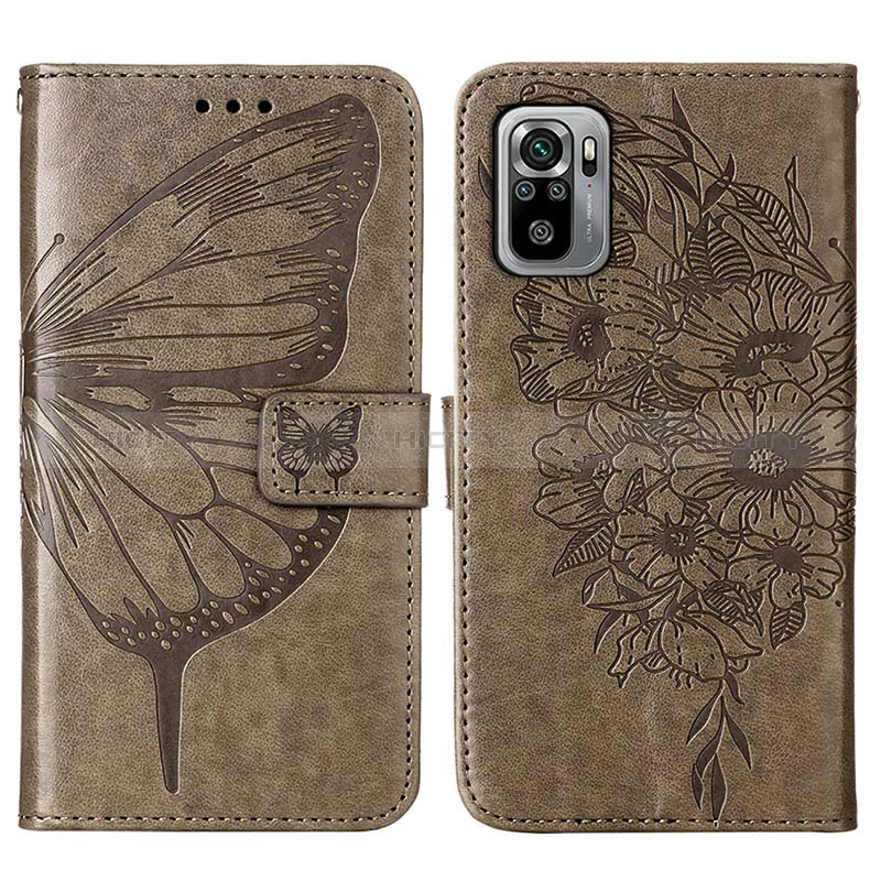 Funda de Cuero Cartera con Soporte Mariposa Carcasa Y01B para Xiaomi Redmi Note 10 4G