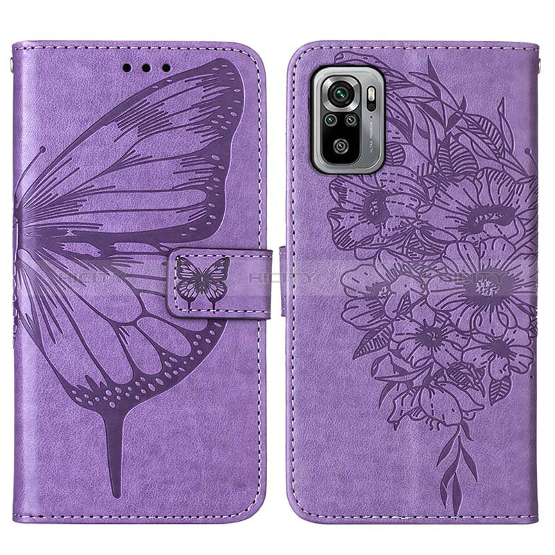 Funda de Cuero Cartera con Soporte Mariposa Carcasa Y01B para Xiaomi Redmi Note 10S 4G