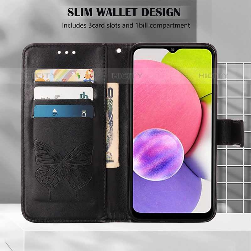 Funda de Cuero Cartera con Soporte Mariposa Carcasa Y02B para Samsung Galaxy M02s