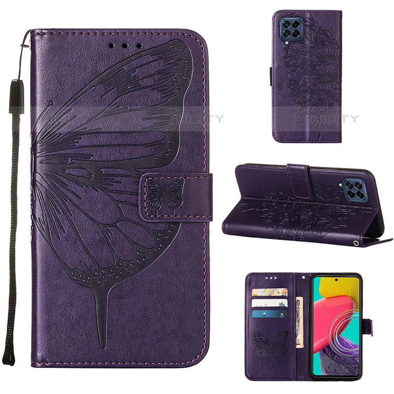 Funda de Cuero Cartera con Soporte Mariposa Carcasa Y02B para Samsung Galaxy M33 5G