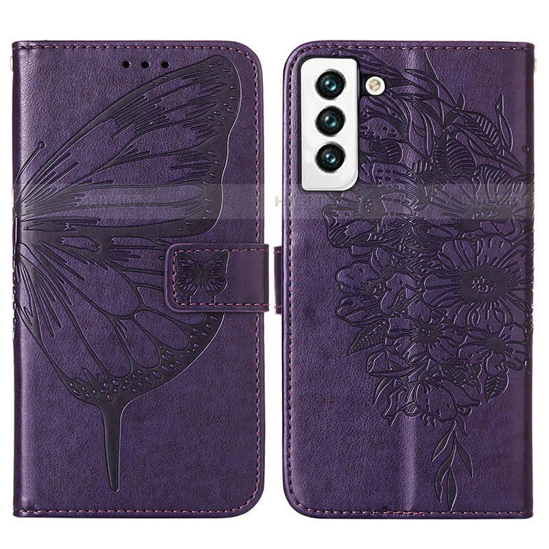 Funda de Cuero Cartera con Soporte Mariposa Carcasa Y06B para Samsung Galaxy S21 5G