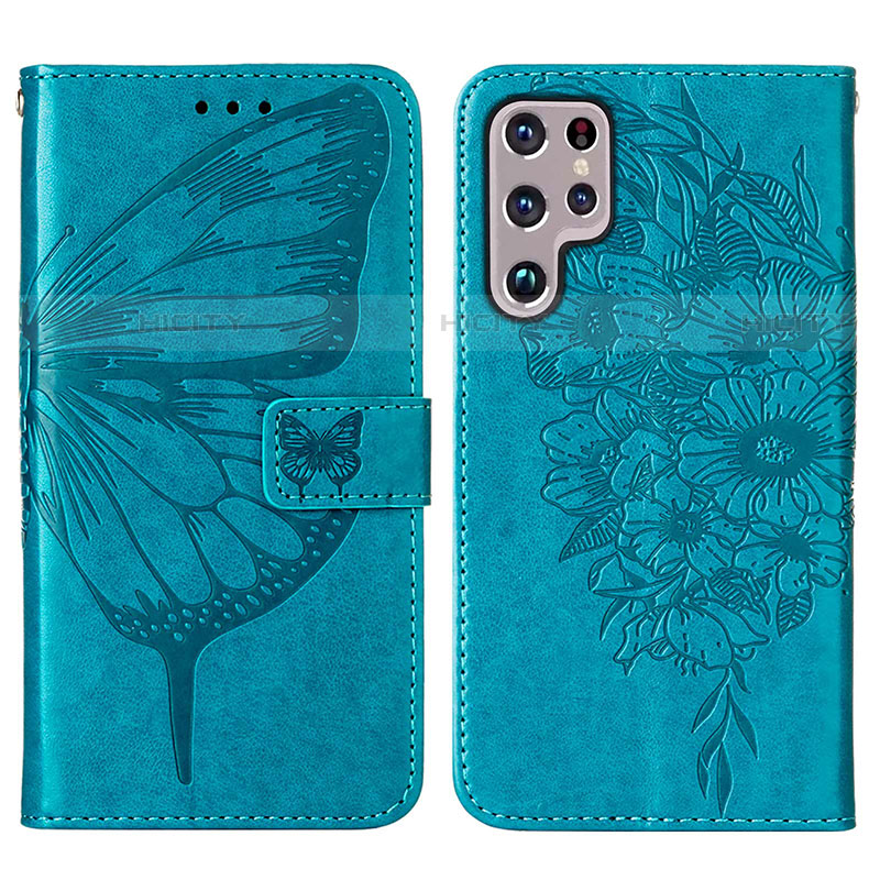 Funda de Cuero Cartera con Soporte Mariposa Carcasa Y06B para Samsung Galaxy S22 Ultra 5G