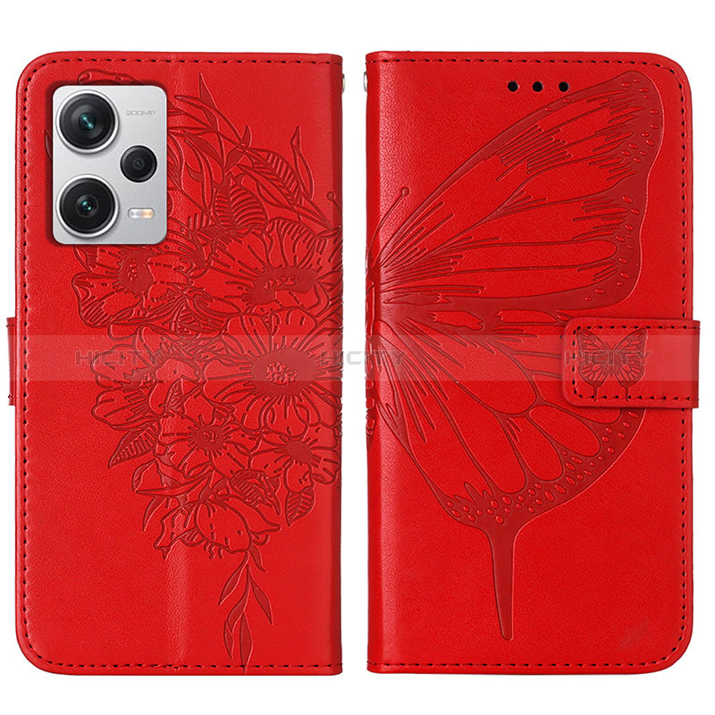 Funda de Cuero Cartera con Soporte Mariposa Carcasa YB1 para Xiaomi Redmi Note 12 Explorer