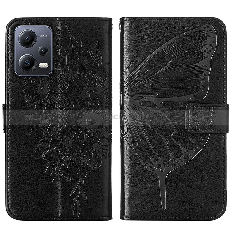 Funda de Cuero Cartera con Soporte Mariposa Carcasa YB2 para Xiaomi Redmi Note 12 5G
