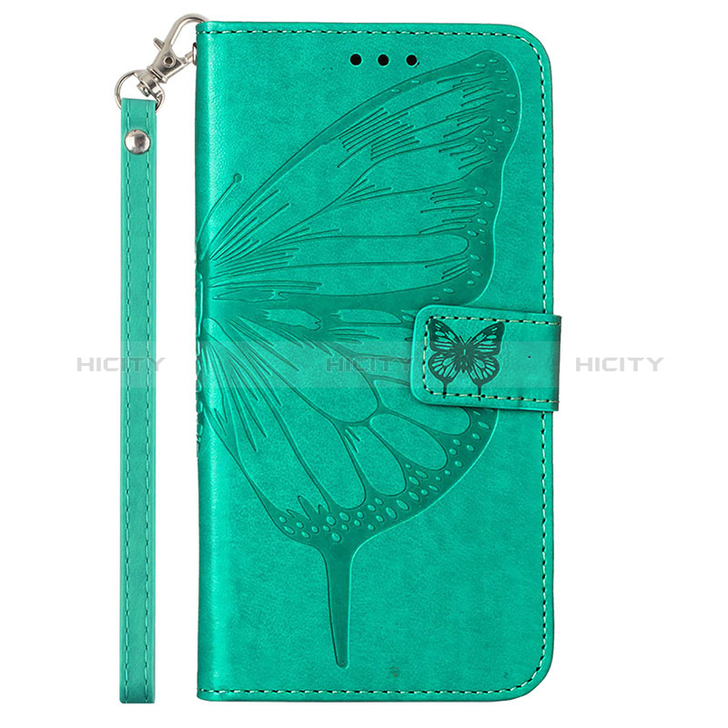 Funda de Cuero Cartera con Soporte Mariposa Carcasa YB2 para Xiaomi Redmi Note 12 Explorer Verde