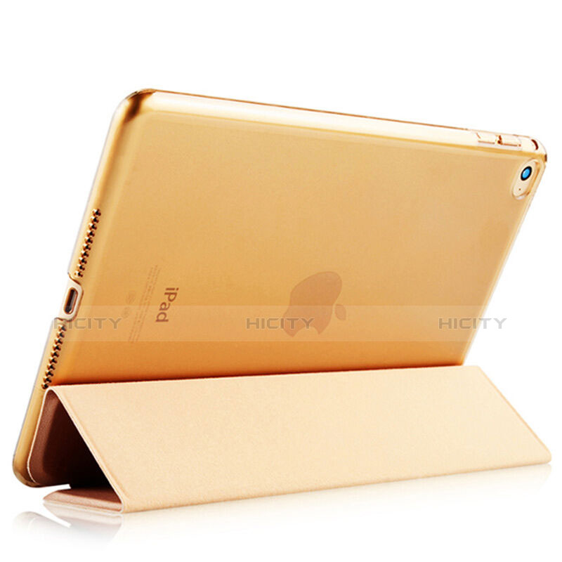 Funda de Cuero Cartera con Soporte para Apple iPad Air 2 Marron