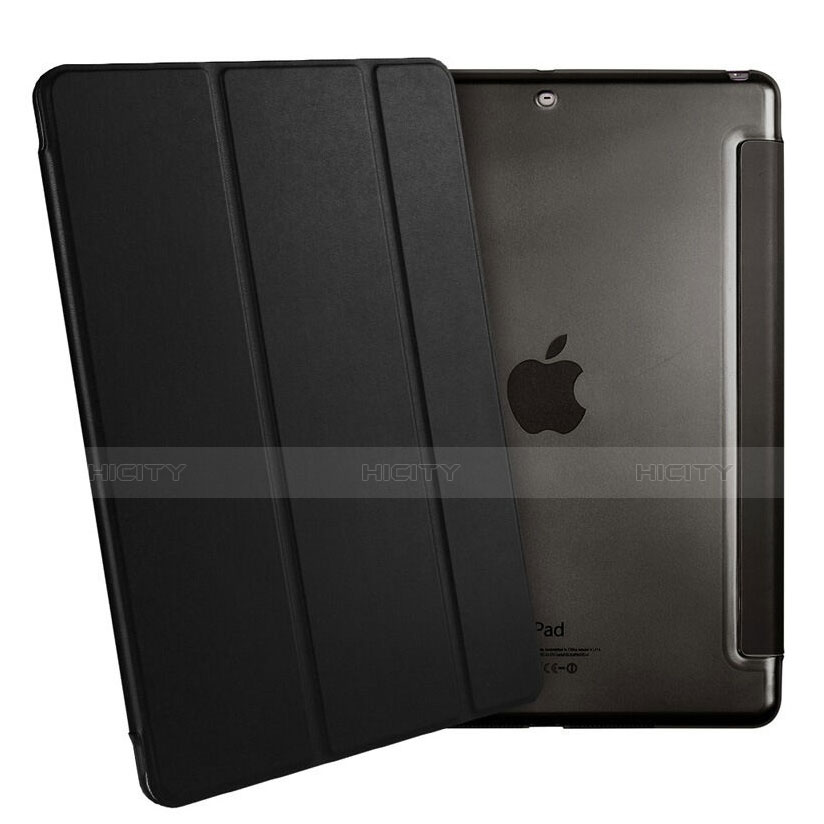 Funda de Cuero Cartera con Soporte para Apple iPad Air Negro