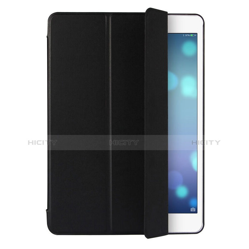 Funda de Cuero Cartera con Soporte para Apple iPad Air Negro