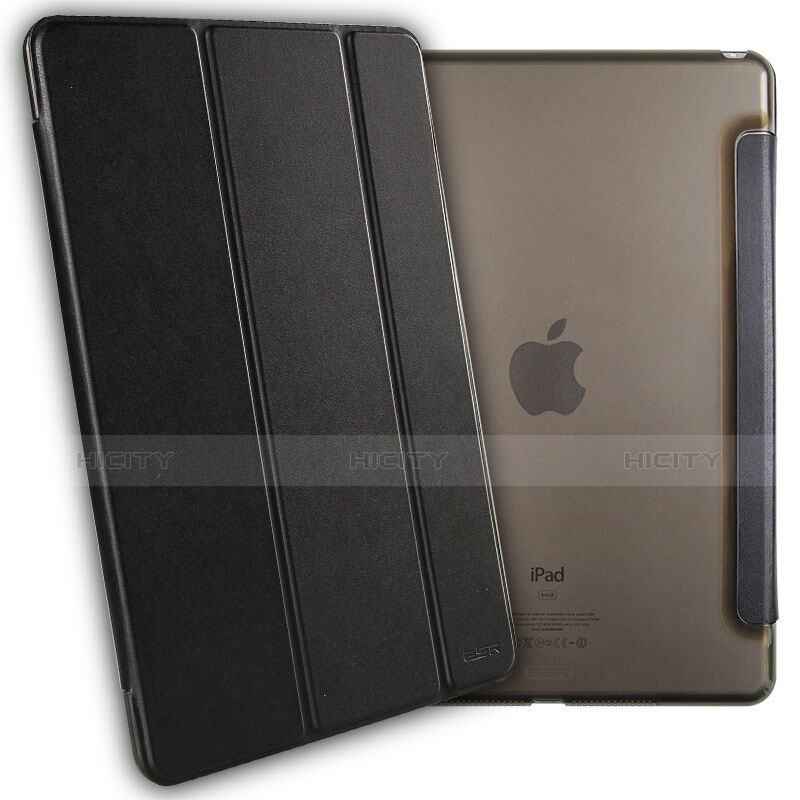 Funda de Cuero Cartera con Soporte para Apple iPad Mini 4 Negro
