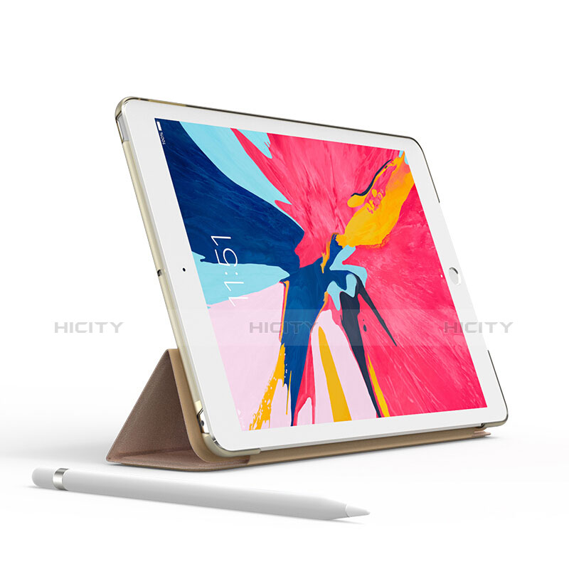 Funda de Cuero Cartera con Soporte para Apple iPad Mini 5 (2019) Oro