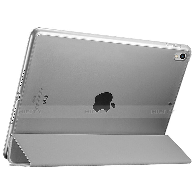 Funda de Cuero Cartera con Soporte para Apple iPad Pro 10.5 Gris