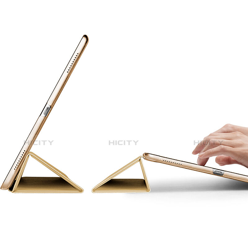 Funda de Cuero Cartera con Soporte para Apple iPad Pro 12.9 (2017) Oro