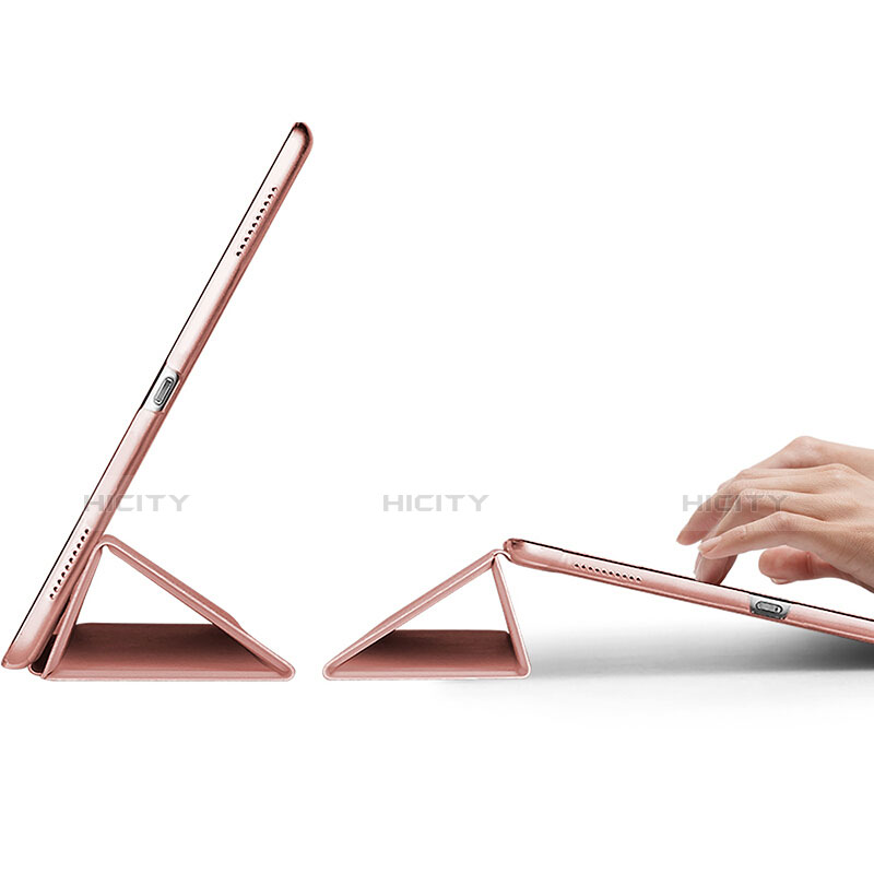 Funda de Cuero Cartera con Soporte para Apple iPad Pro 12.9 (2017) Oro Rosa