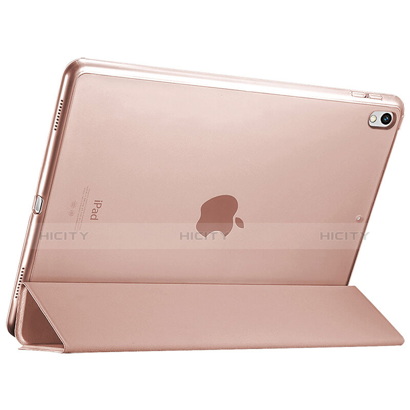 Funda de Cuero Cartera con Soporte para Apple iPad Pro 12.9 (2017) Oro Rosa