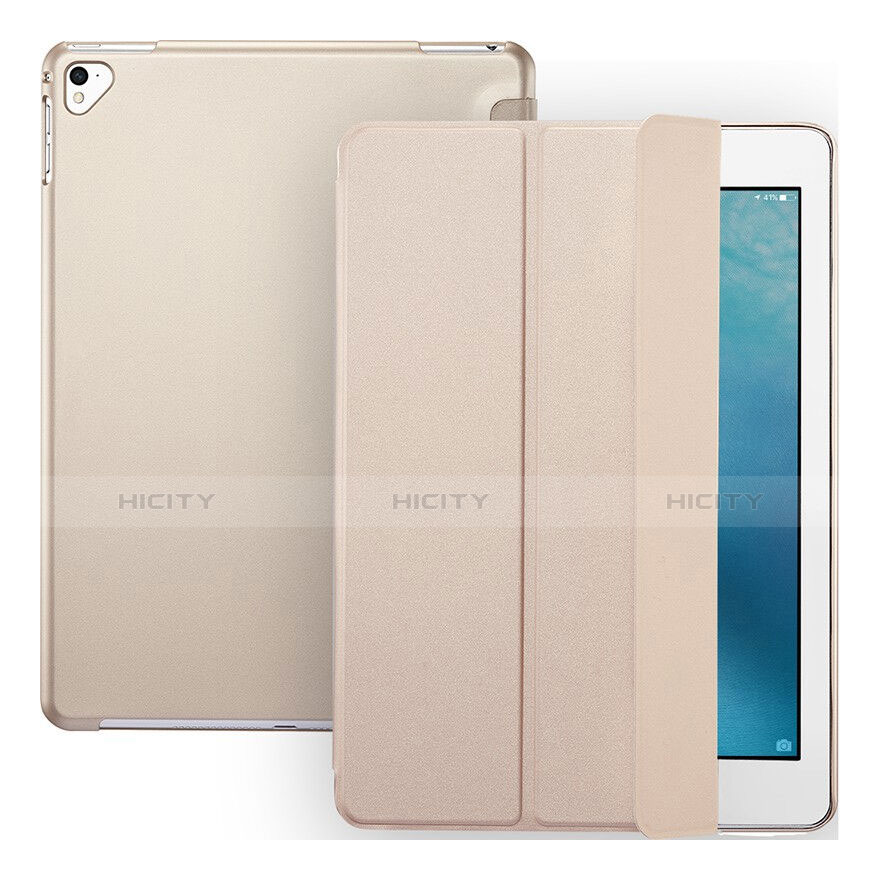 Funda de Cuero Cartera con Soporte para Apple iPad Pro 9.7 Oro