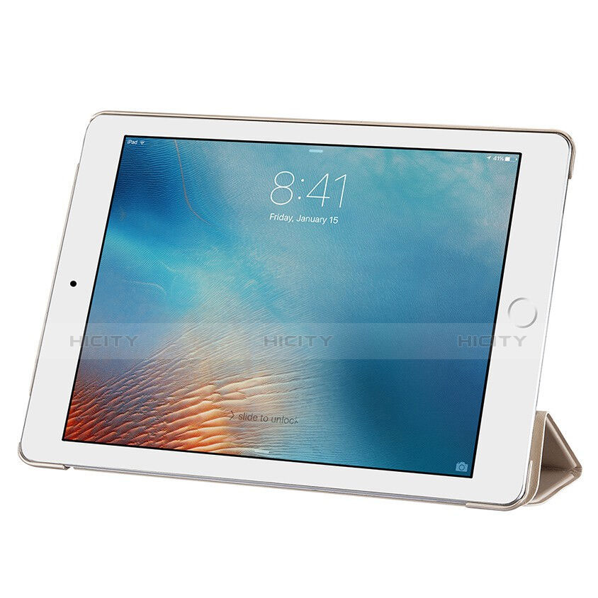 Funda de Cuero Cartera con Soporte para Apple iPad Pro 9.7 Oro