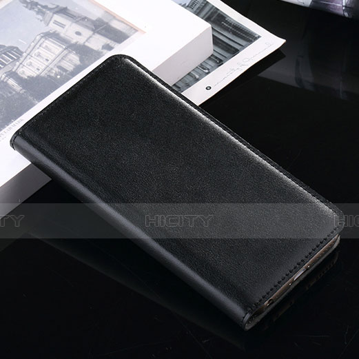 Funda de Cuero Cartera con Soporte para Apple iPhone 6S Negro