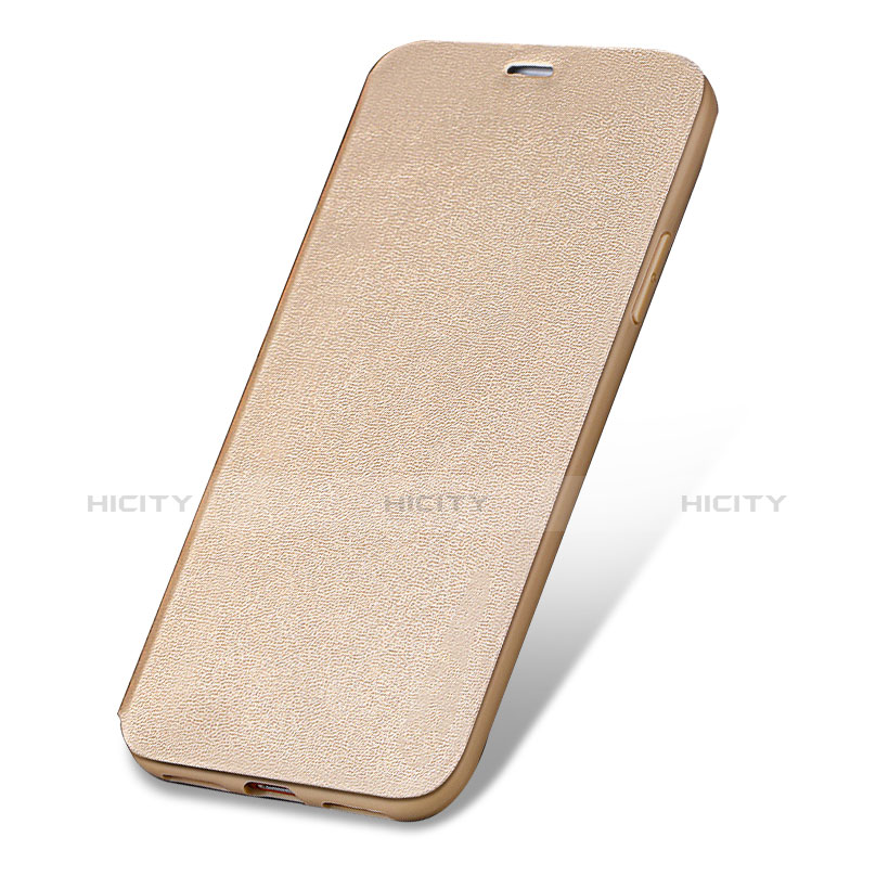 Funda de Cuero Cartera con Soporte para Apple iPhone Xs Max Oro