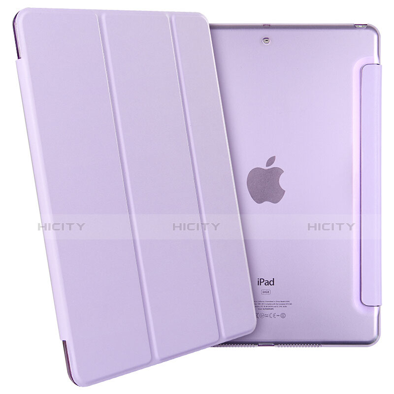 Funda de Cuero Cartera con Soporte para Apple New iPad 9.7 (2017) Morado