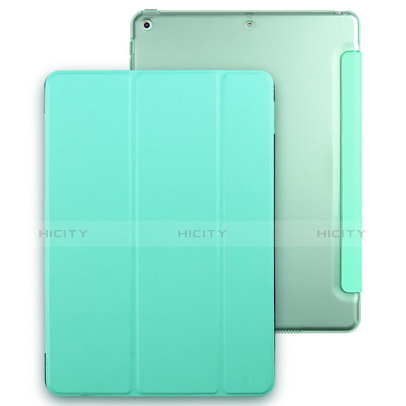 Funda de Cuero Cartera con Soporte para Apple New iPad 9.7 (2017) Verde