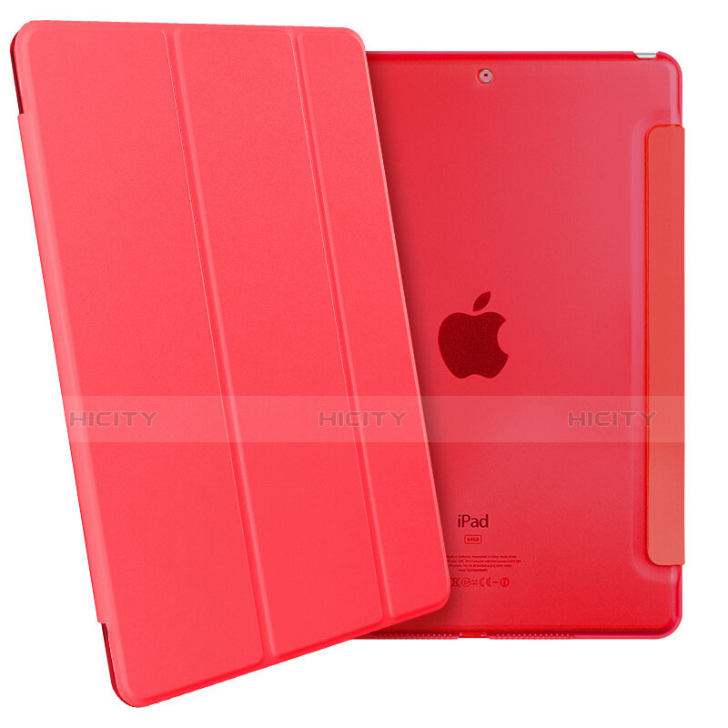 Funda de Cuero Cartera con Soporte para Apple New iPad Pro 9.7 (2017) Rojo