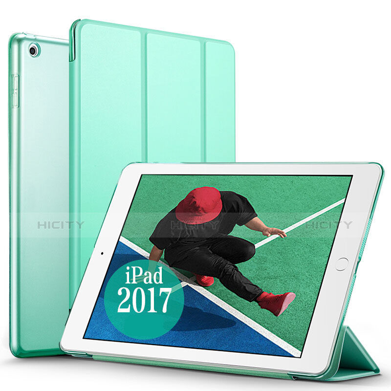 Funda de Cuero Cartera con Soporte para Apple New iPad Pro 9.7 (2017) Verde