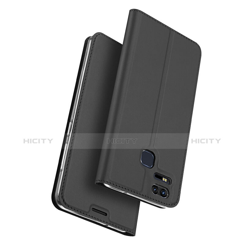 Funda de Cuero Cartera con Soporte para Asus Zenfone 3 Zoom Negro