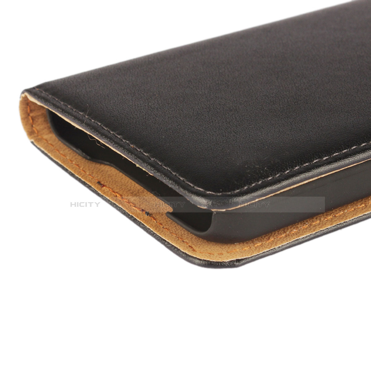 Funda de Cuero Cartera con Soporte para Blackberry Z30 Negro