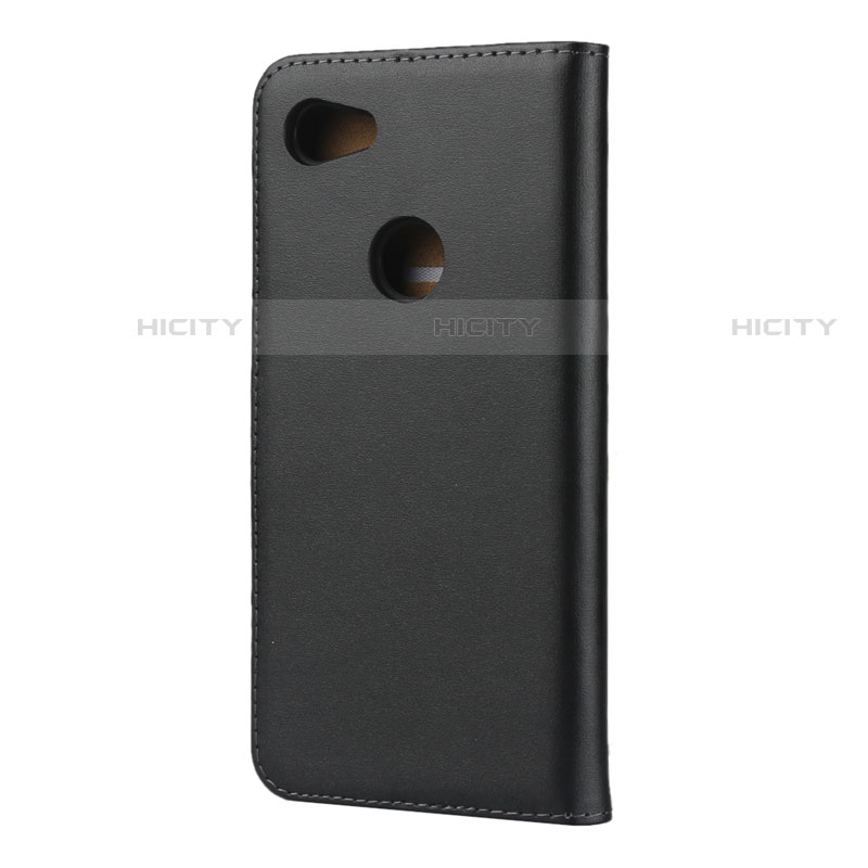 Funda de Cuero Cartera con Soporte para Google Pixel 3a Negro