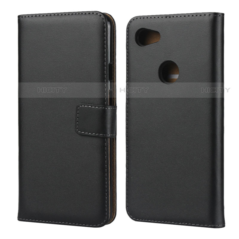 Funda de Cuero Cartera con Soporte para Google Pixel 3a XL Negro