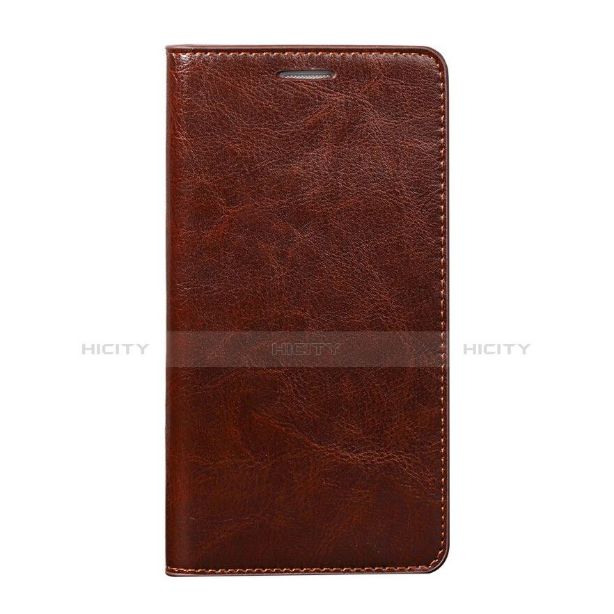 Funda de Cuero Cartera con Soporte para Huawei GR5 Marron