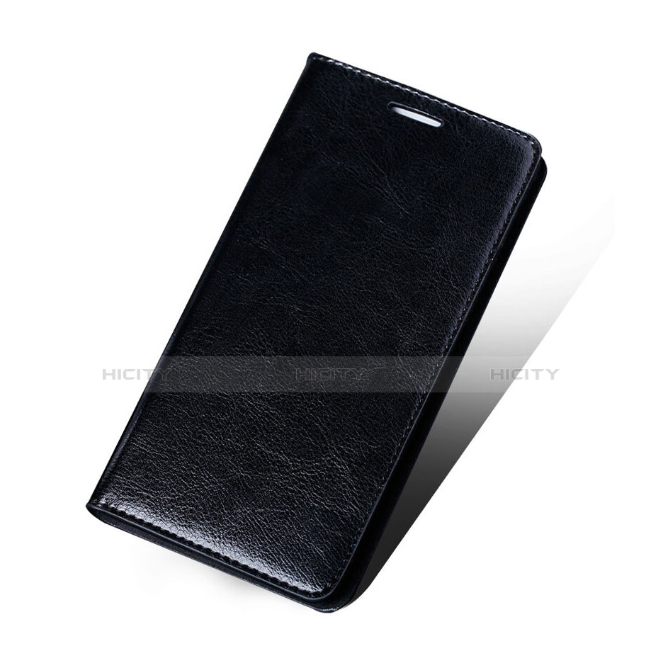 Funda de Cuero Cartera con Soporte para Huawei Honor 5X Negro