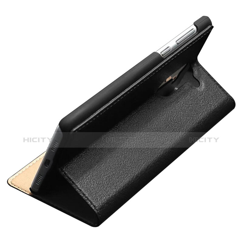 Funda de Cuero Cartera con Soporte para Huawei Honor 6X Negro