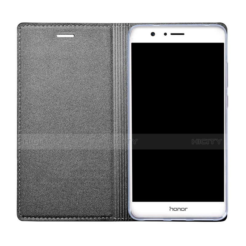 Funda de Cuero Cartera con Soporte para Huawei Honor 8 Pro Gris