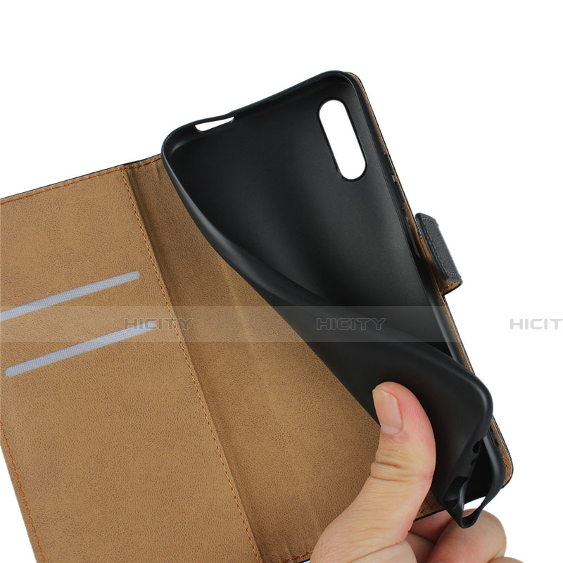 Funda de Cuero Cartera con Soporte para Huawei Honor 9X Negro