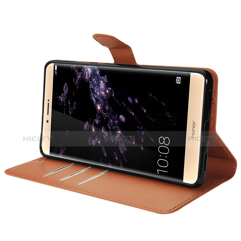 Funda de Cuero Cartera con Soporte para Huawei Honor Note 8 Marron