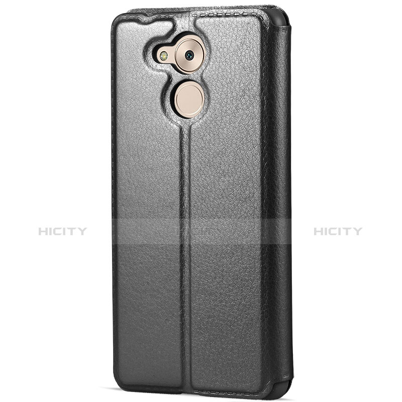 Funda de Cuero Cartera con Soporte para Huawei Honor V9 Play Negro