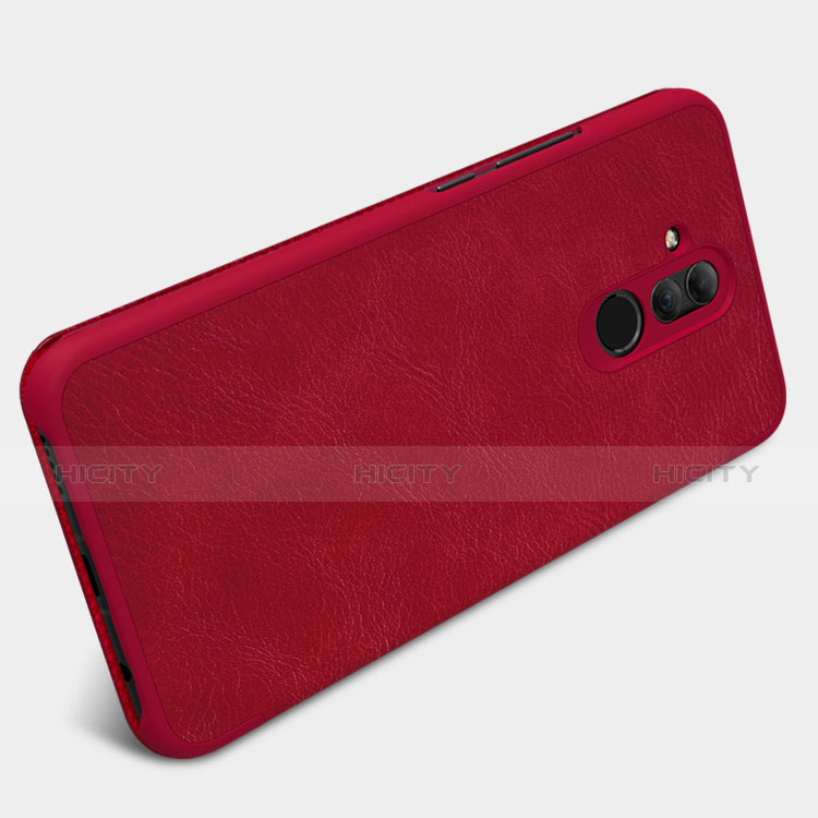 Funda de Cuero Cartera con Soporte para Huawei Maimang 7 Rojo