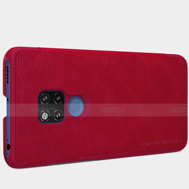 Funda de Cuero Cartera con Soporte para Huawei Mate 20 X 5G Rojo