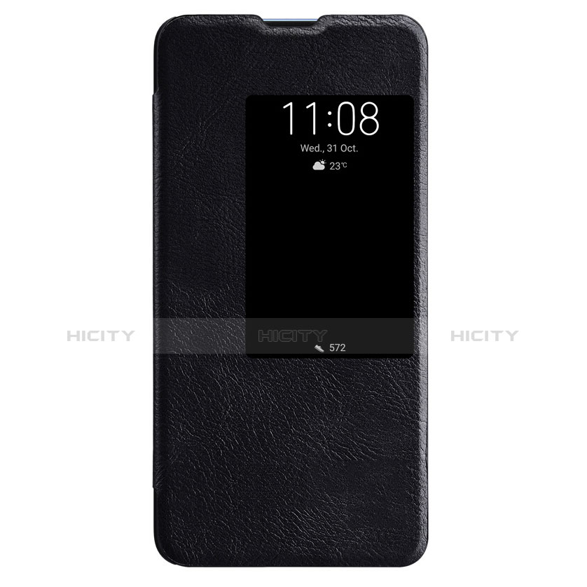 Funda de Cuero Cartera con Soporte para Huawei Mate 20 X Negro