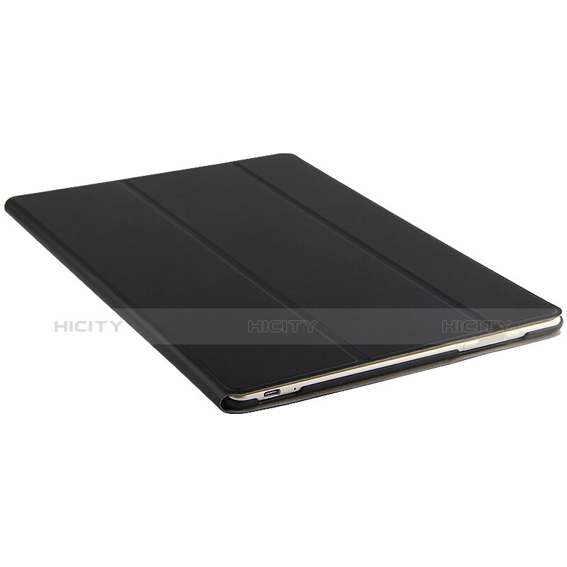 Funda de Cuero Cartera con Soporte para Huawei MateBook HZ-W09 Negro