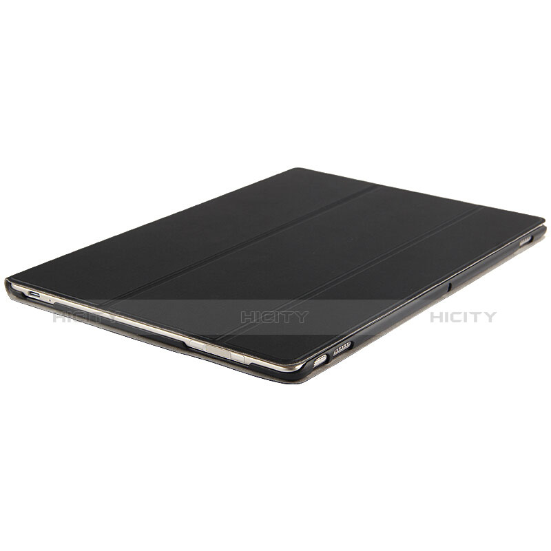 Funda de Cuero Cartera con Soporte para Huawei MateBook HZ-W09 Negro