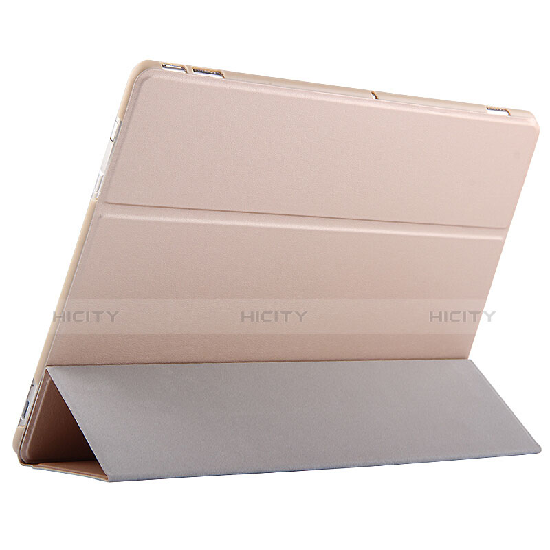 Funda de Cuero Cartera con Soporte para Huawei MateBook HZ-W09 Oro