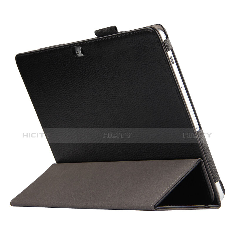 Funda de Cuero Cartera con Soporte para Huawei MediaPad M2 10.0 M2-A01 M2-A01W M2-A01L Negro