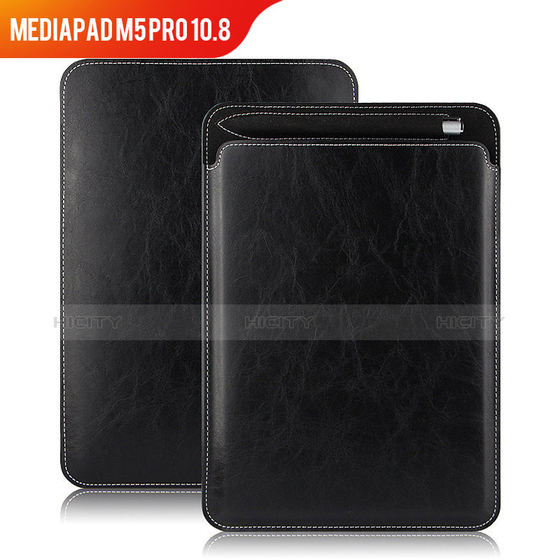 Funda de Cuero Cartera con Soporte para Huawei MediaPad M5 Pro 10.8 Negro